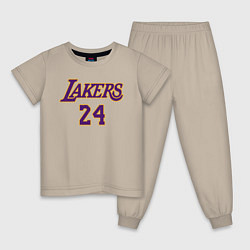 Пижама хлопковая детская Kobe Bryant, цвет: миндальный