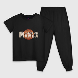 Пижама хлопковая детская Black Mamba, цвет: черный