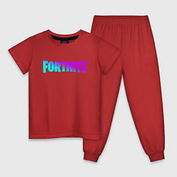 Пижама хлопковая детская FORTNITE 2, цвет: красный
