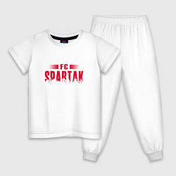 Пижама хлопковая детская Спартак, цвет: белый