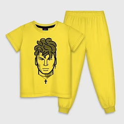 Пижама хлопковая детская Сектор газа, цвет: желтый