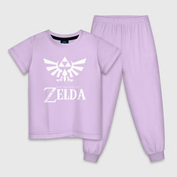 Пижама хлопковая детская THE LEGEND OF ZELDA, цвет: лаванда