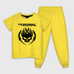 Пижама хлопковая детская THE OFFSPRING, цвет: желтый