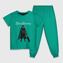 Пижама хлопковая детская Bloodborne, цвет: зеленый