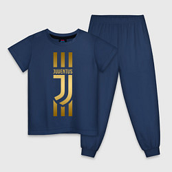 Пижама хлопковая детская JUVENTUS, цвет: тёмно-синий