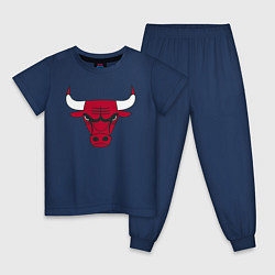 Пижама хлопковая детская Chicago Bulls, цвет: тёмно-синий