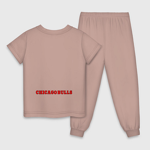 Детская пижама CHICAGO BULLS / Пыльно-розовый – фото 2