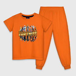 Пижама хлопковая детская Fortnite Chapter 2, цвет: оранжевый