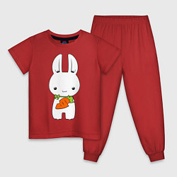 Детская пижама Зайчик с морковкой