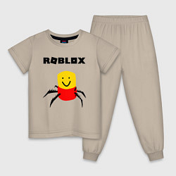 Пижама хлопковая детская ROBLOX, цвет: миндальный