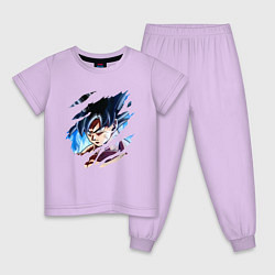 Пижама хлопковая детская Dragon Ball, цвет: лаванда