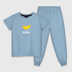 Пижама хлопковая детская RUSH BANANA, цвет: мягкое небо