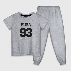Пижама хлопковая детская BTS - Suga 93, цвет: меланж