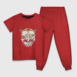 Пижама хлопковая детская Нин Гуан, цвет: красный