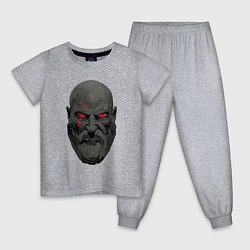 Пижама хлопковая детская Kratos ART, цвет: меланж