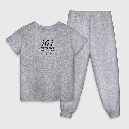 Детская пижама Я дизайнер, я так вижу / Меланж – фото 2