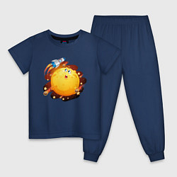 Детская пижама Ракета и луна