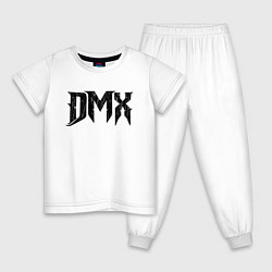 Пижама хлопковая детская DMX Logo Z, цвет: белый