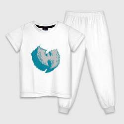 Пижама хлопковая детская Rap - Wu-Tang, цвет: белый