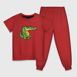 Детская пижама Недовольный крокодил