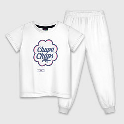 Пижама хлопковая детская Chupa Chups, цвет: белый