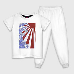 Детская пижама Волна и солнце в Канагаве