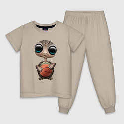 Детская пижама Черепаха Баскетболист