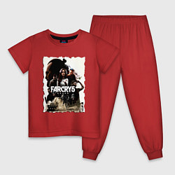 Пижама хлопковая детская FARCRY GAME, цвет: красный