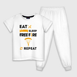 Детская пижама Eat Sleep Replay Free Fire