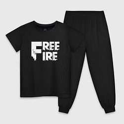 Детская пижама FREEFIRE FF WHITE LOGO Z