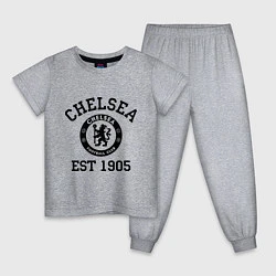 Пижама хлопковая детская Chelsea 1905, цвет: меланж