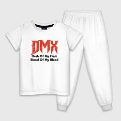 Пижама хлопковая детская DMX - Flesh Of My Flesh, цвет: белый