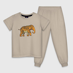 Детская пижама Тигровый слон