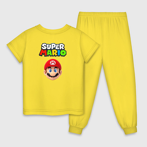 Детская пижама Mario cash / Желтый – фото 2