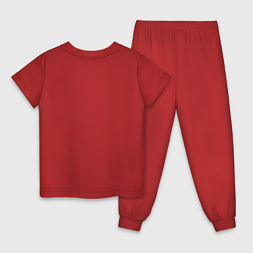 Детская пижама Fashionable avant-garde wolf / Красный – фото 2