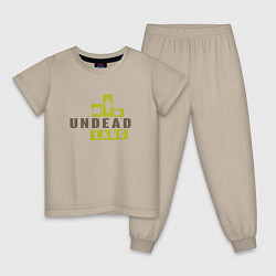 Пижама хлопковая детская Undead Lab State of Decay, цвет: миндальный