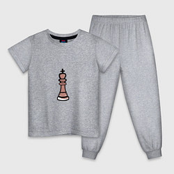 Детская пижама Шахматный король граффити