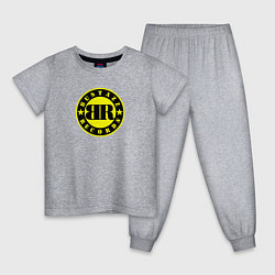 Пижама хлопковая детская 9 грамм: Logo Bustazz Records, цвет: меланж