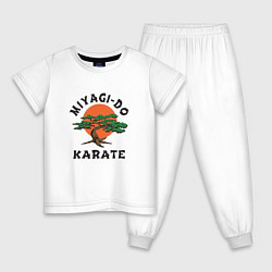 Пижама хлопковая детская Miyagi-Do Big Logo, цвет: белый