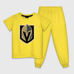 Пижама хлопковая детская Vegas Golden Knights , Вегас Голден Найтс, цвет: желтый