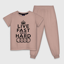 Детская пижама AUDI LIVE FAST, DRIVE HARD АУДИ