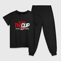 Детская пижама Carolina Hurricanes we want the cup Каролина Харри