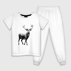 Детская пижама Черный олень Black Deer