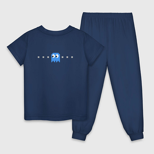 Детская пижама Pac-man 8bit / Тёмно-синий – фото 2