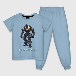 Пижама хлопковая детская TITANFALL ROBOT ART титанфолл, цвет: мягкое небо