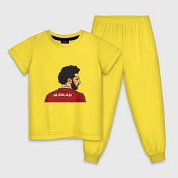 Пижама хлопковая детская M Salah, цвет: желтый