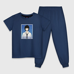 Пижама хлопковая детская Нагара Сонни бой, цвет: тёмно-синий