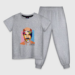Пижама хлопковая детская Anthony Kiedis, цвет: меланж
