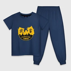 Пижама хлопковая детская Wu-Forever 1992, цвет: тёмно-синий