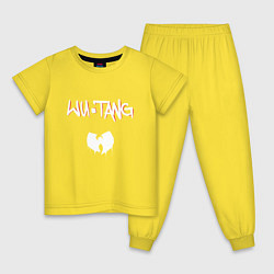 Пижама хлопковая детская Ву-Тэнг Клэн, цвет: желтый